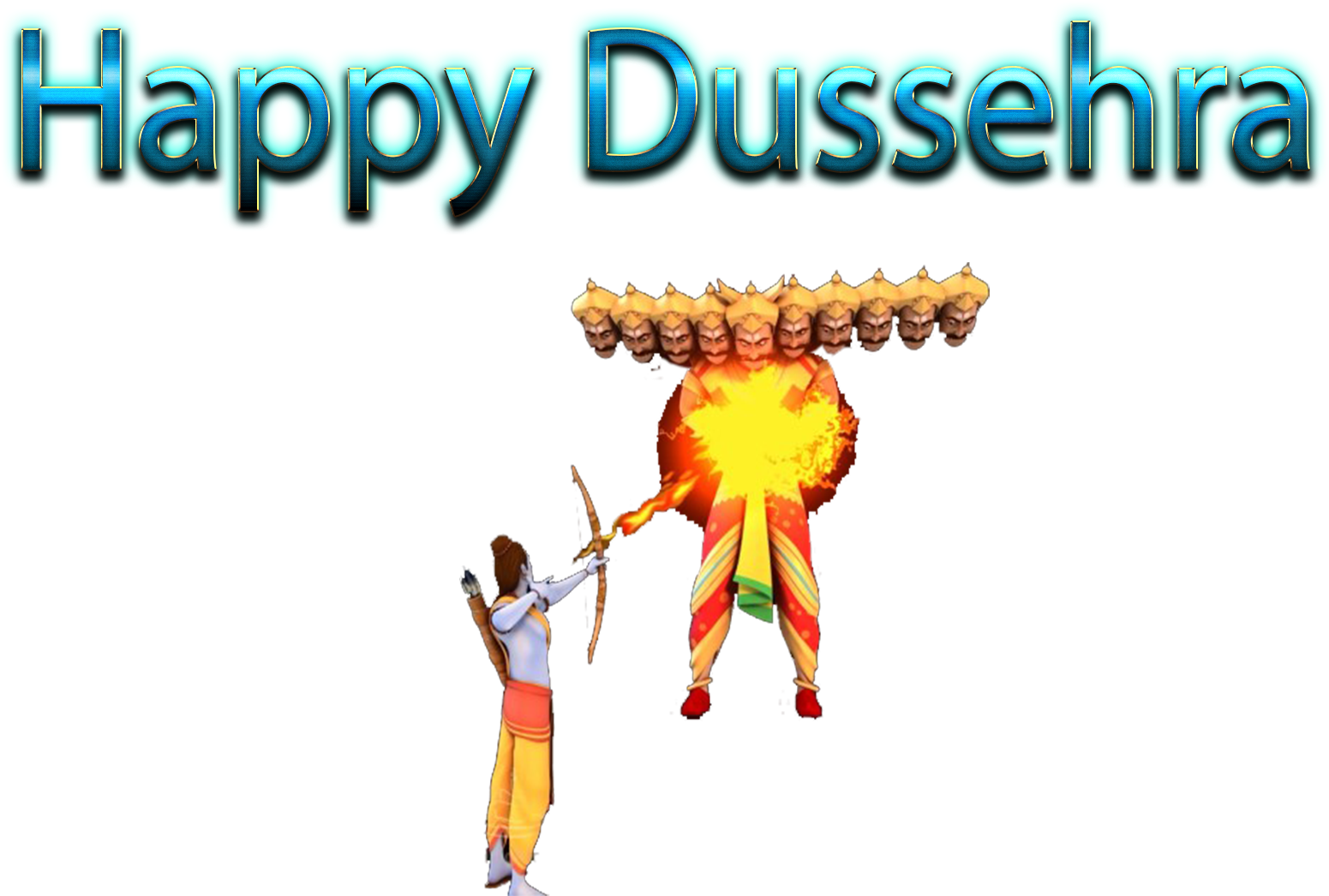 Happy Dussehra Celebration PNG image