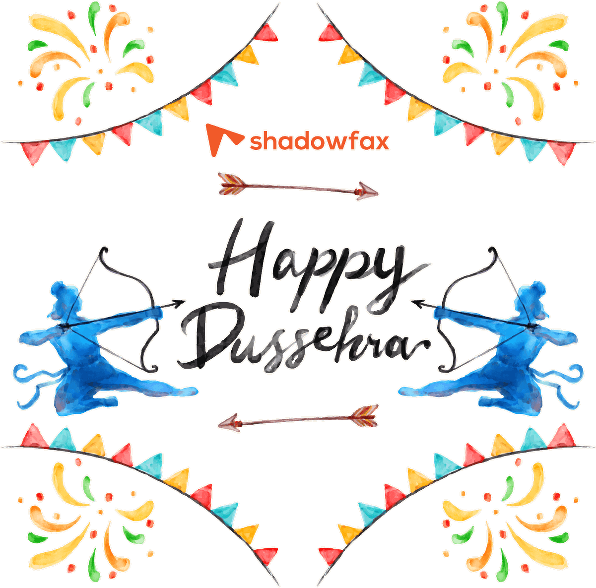 Happy Dussehra Festival Celebration Artwork PNG image