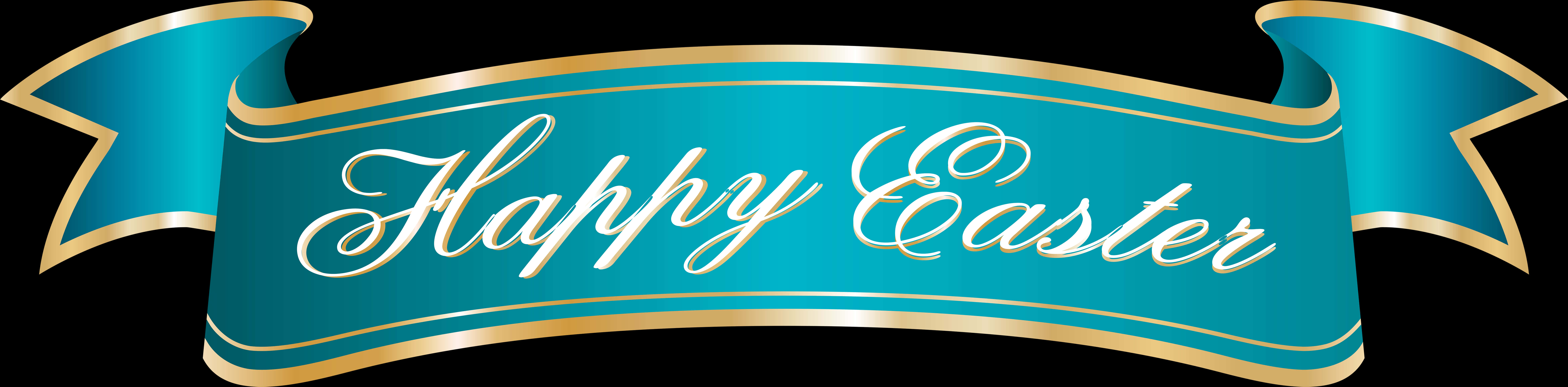 Happy Easter Banner Graphic PNG image