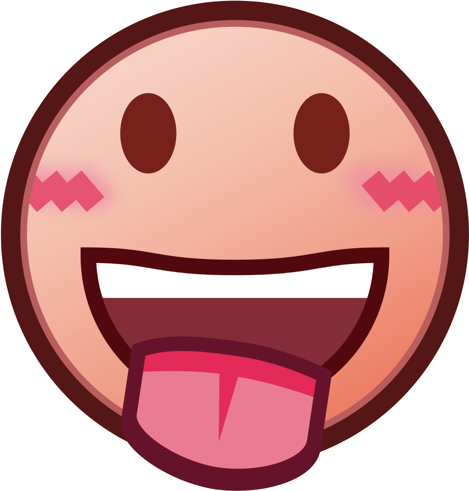 Happy Face Emoji Sticking Out Tongue PNG image