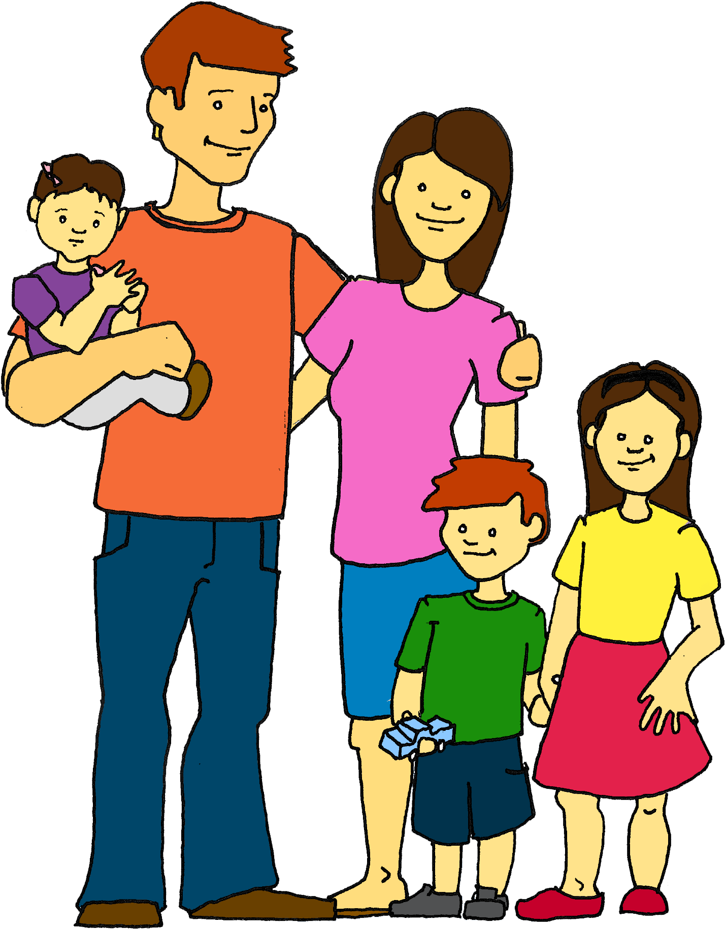 Happy Family Illustration PNG image