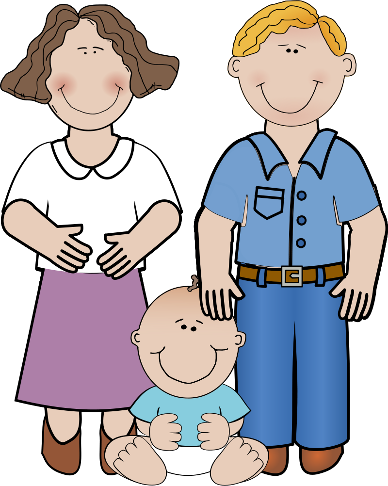 Happy Family Illustration PNG image