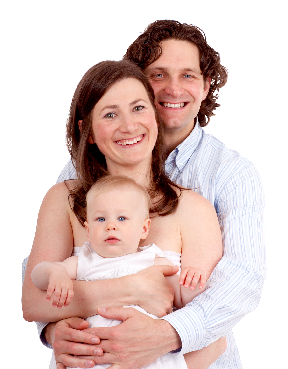 Happy Family Portrait PNG image
