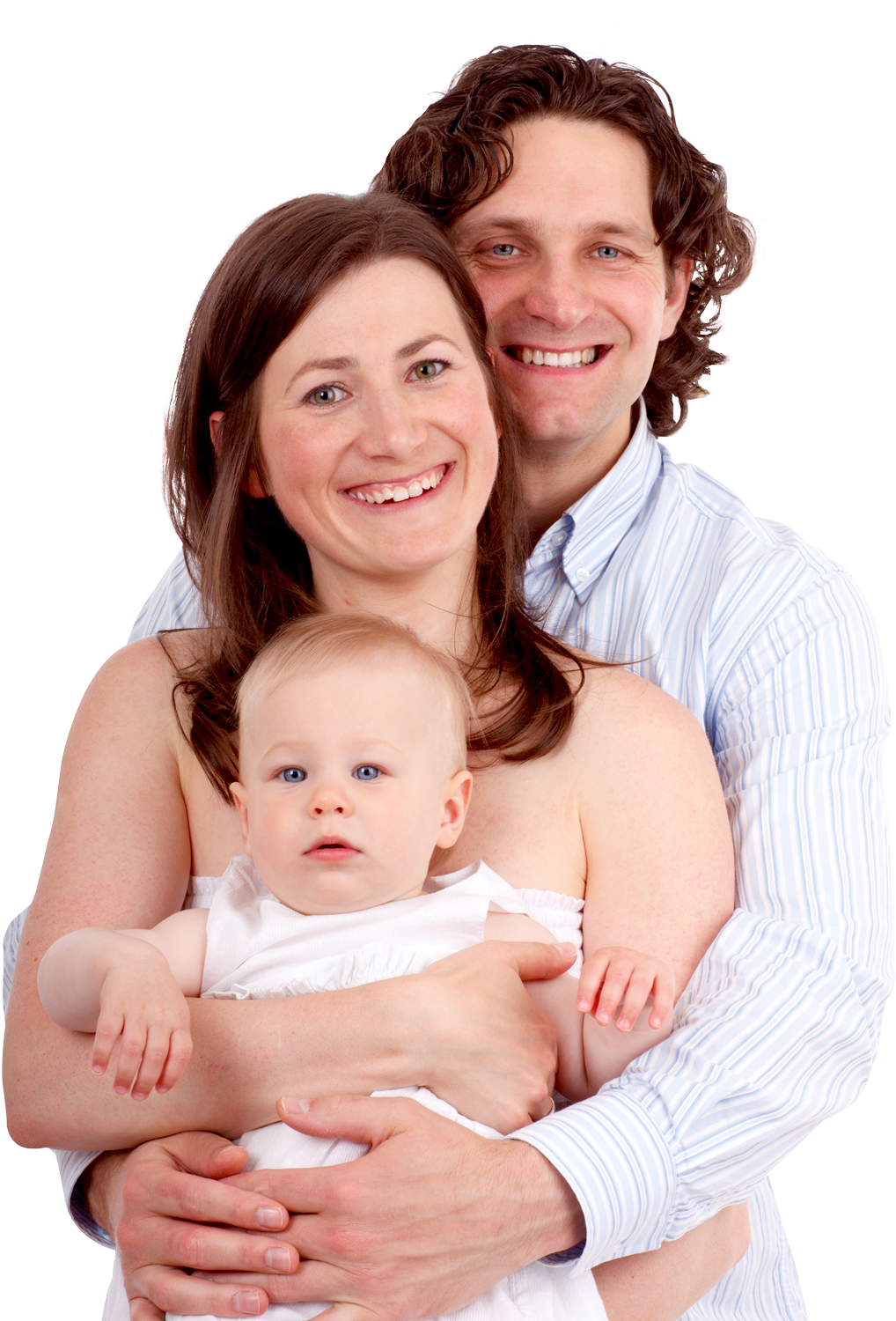 Happy Family Portrait With Baby PNG image