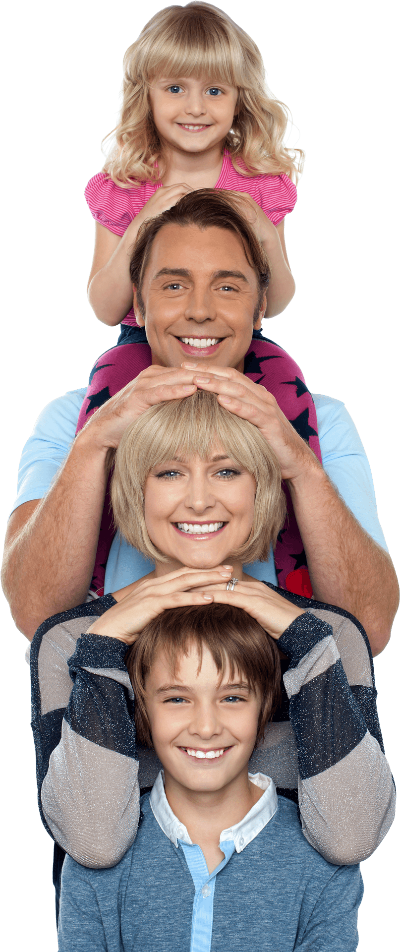 Happy Family Totem Pose PNG image