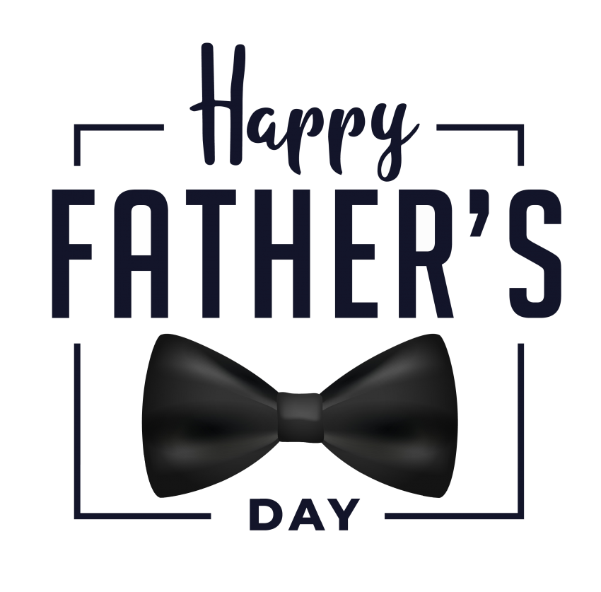 Happy Fathers Day Bow Tie Graphic PNG image