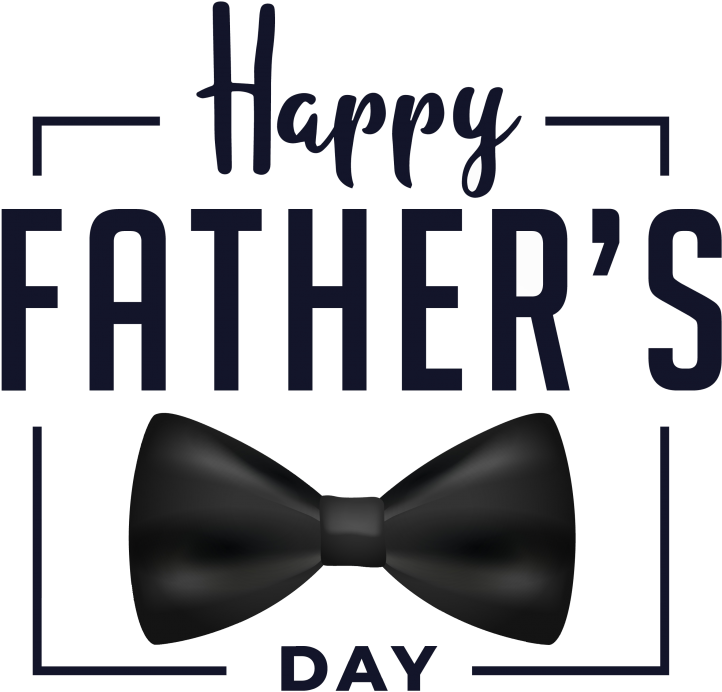 Happy Fathers Day Bowtie Graphic PNG image
