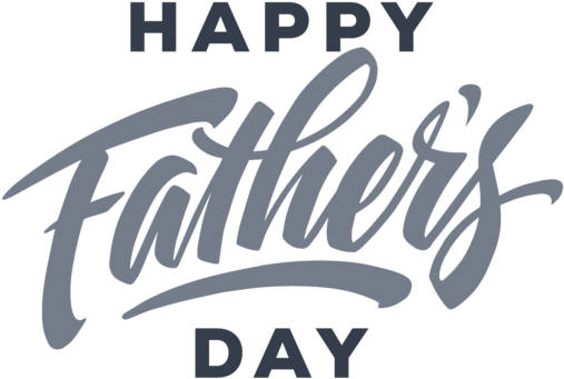 Happy Fathers Day Cursive Text PNG image
