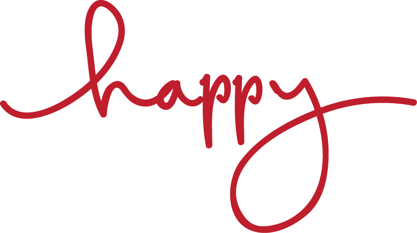 Happy Friday Red Cursive Text PNG image