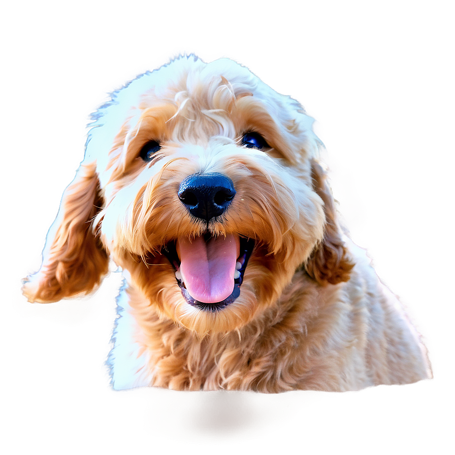 Happy Goldendoodle Face Png 06262024 PNG image