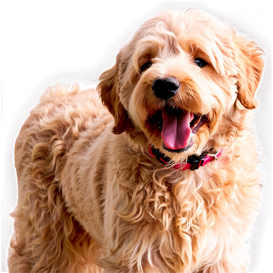 Happy Goldendoodle Face Png Vwf PNG image