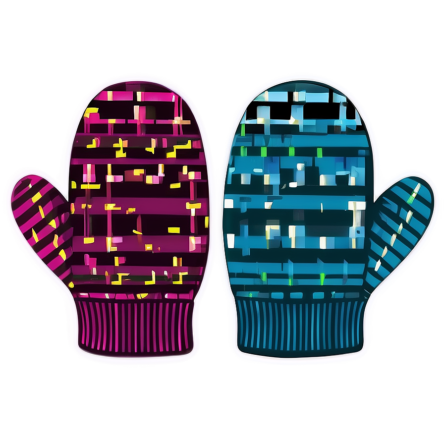 Happy Holidays Cozy Mittens Png 31 PNG image