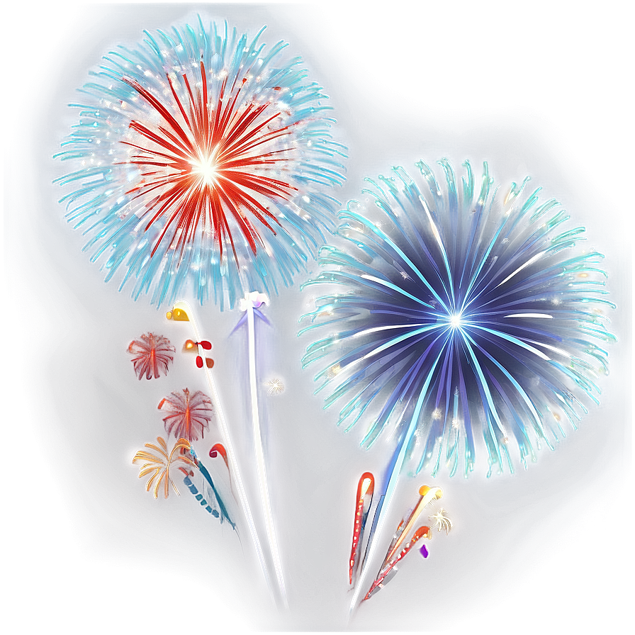 Happy Holidays Festive Fireworks Png 05232024 PNG image