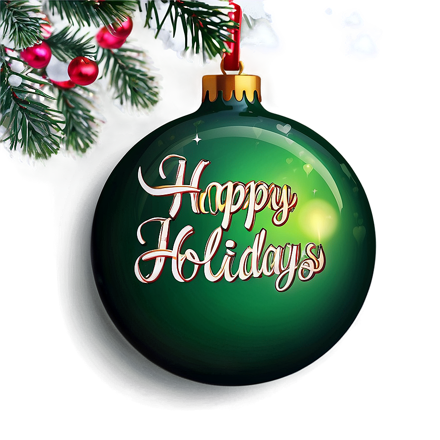 Happy Holidays Greeting Card Png 65 PNG image