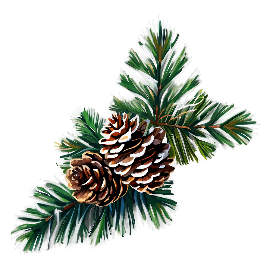 Happy Holidays Pine Cone Garland Png 44 PNG image