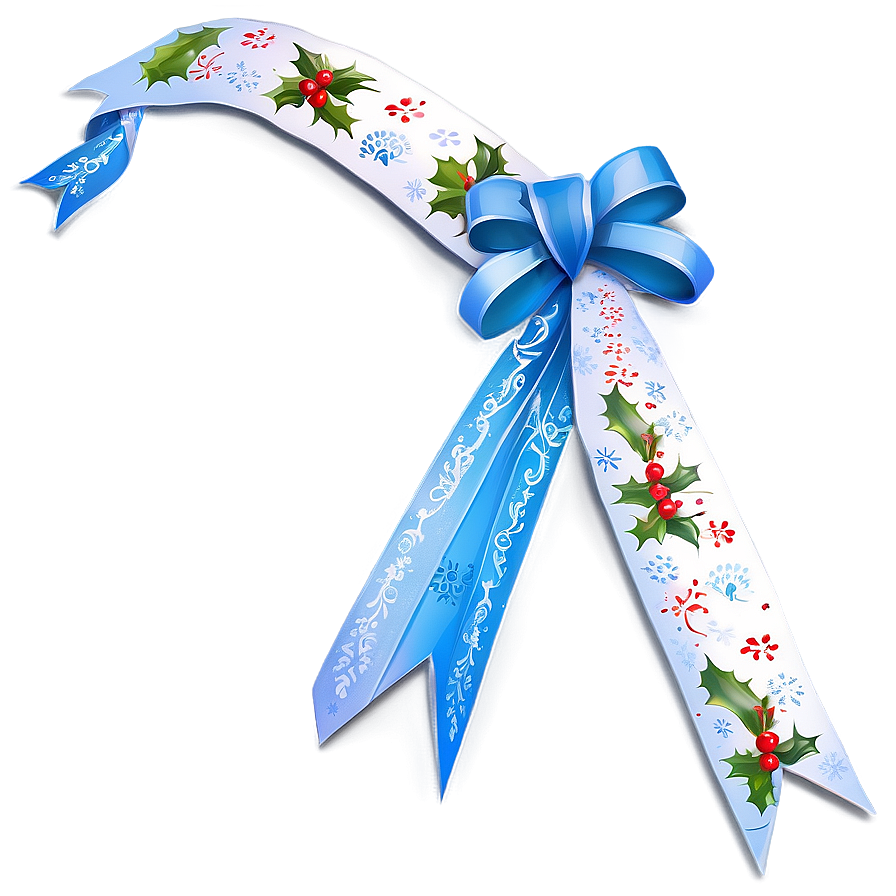 Happy Holidays Ribbon Bow Png 05232024 PNG image