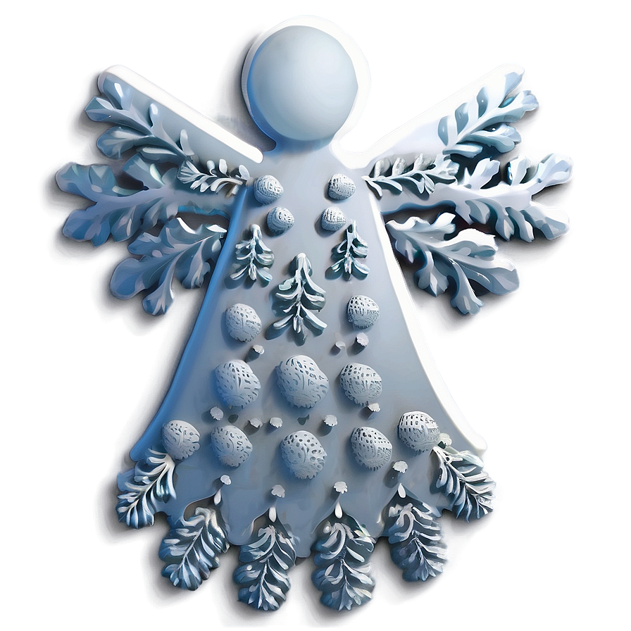 Happy Holidays Snow Angel Png 05232024 PNG image