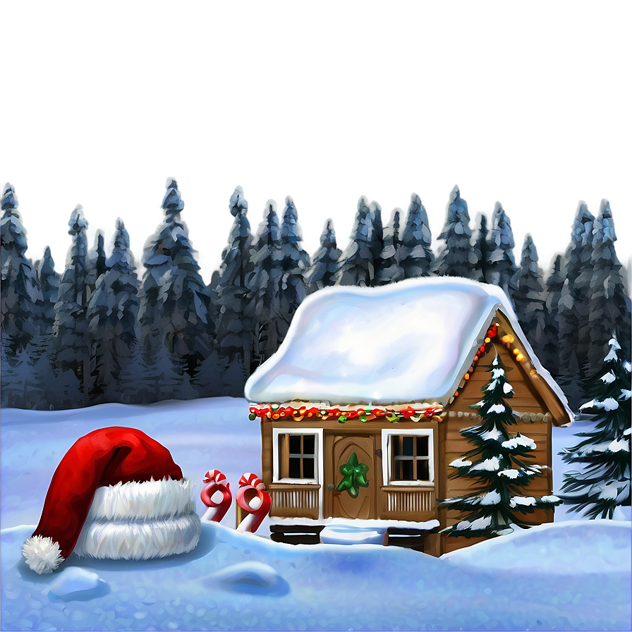 Happy Holidays Winter Scene Png 13 PNG image