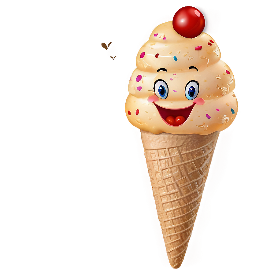 Happy Ice Cream Cartoon Png 05062024 PNG image