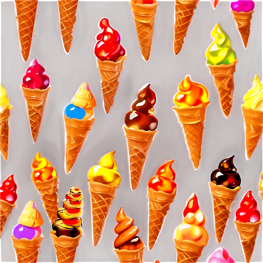 Happy Ice Cream Cone Png Mnx PNG image