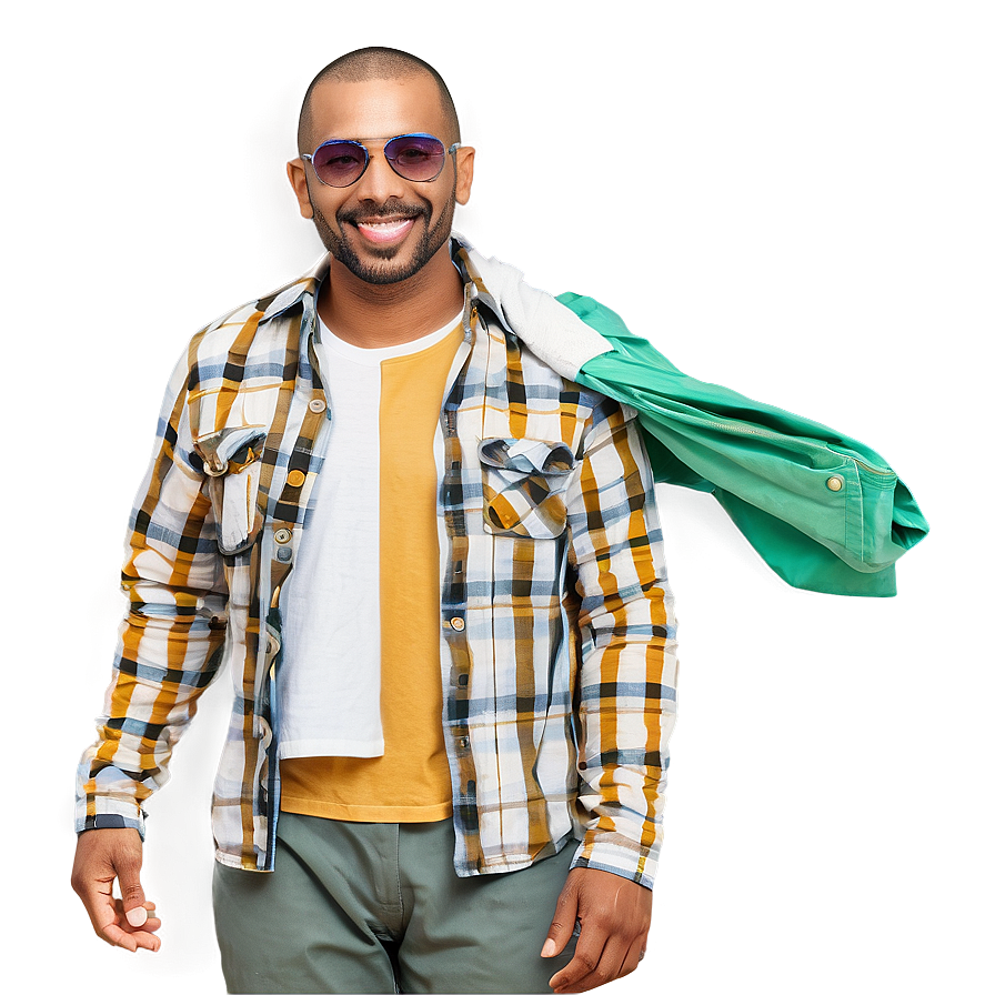 Happy Man In Casuals Png Pce PNG image