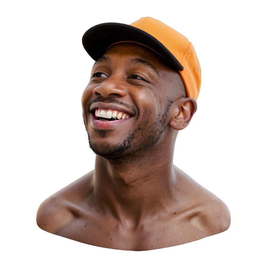 Happy Man With Hat Png Drk PNG image