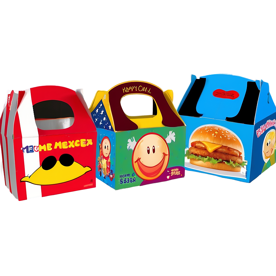 Happy Meal Box Collection Png 06212024 PNG image