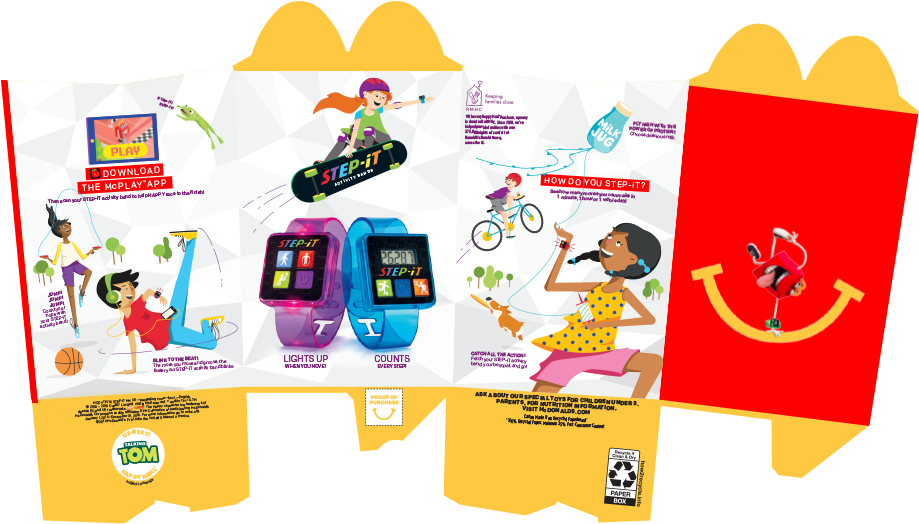 Happy Meal Step It Activity Tracker Promotion PNG image