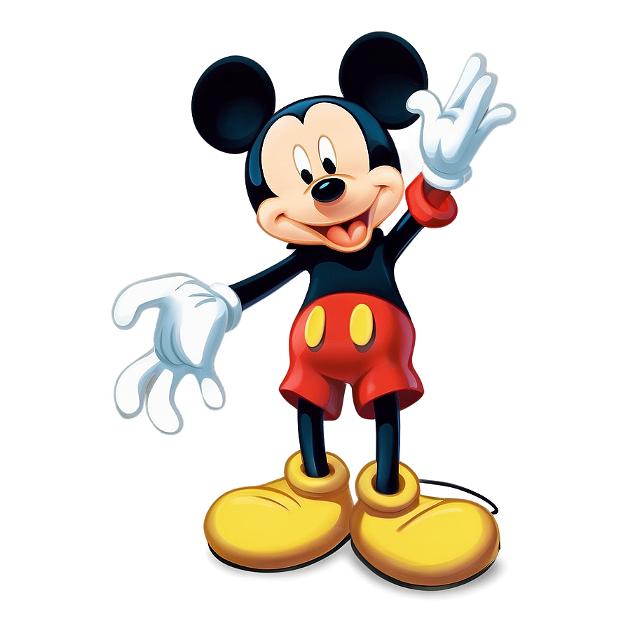 Happy Mickey Mouse Character Png Kxe18 PNG image