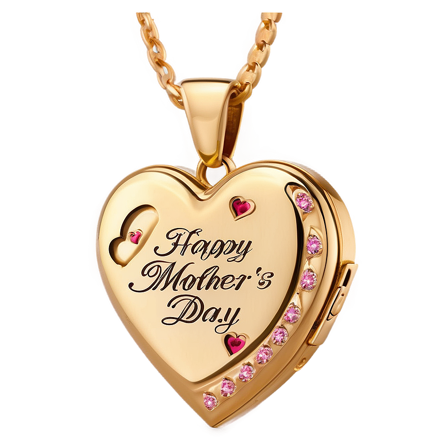 Happy Mothers Day Heart Locket Png 59 PNG image