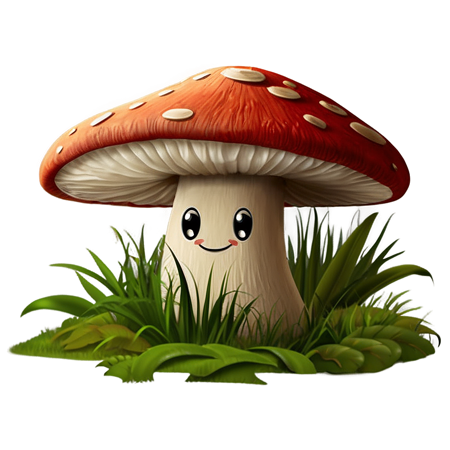 Happy Mushroom Cartoon Png Rhe PNG image