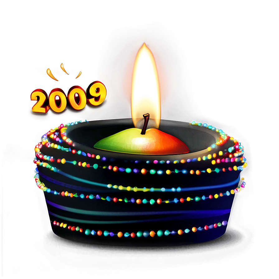 Happy New Year Candle Light Png 78 PNG image