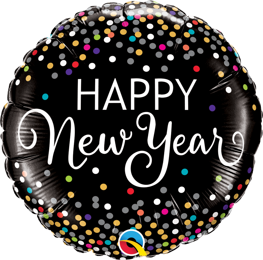 Happy New Year Celebration Balloon PNG image