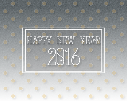 Happy New Year2016 Greeting PNG image