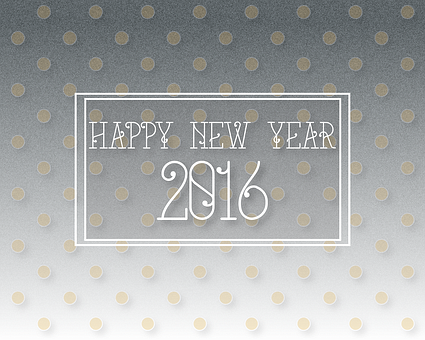 Happy New Year2016 Greeting Card PNG image