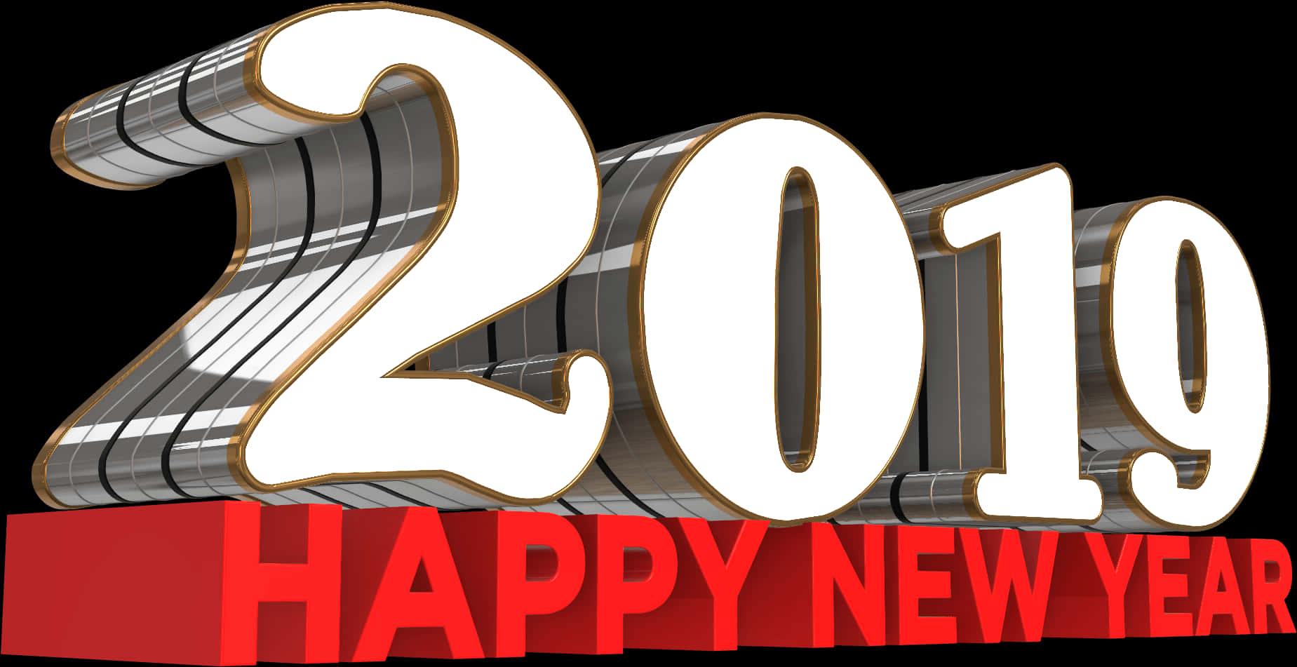 Happy New Year2019 Celebration PNG image