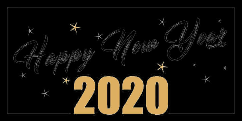 Happy New Year2020 Celebration PNG image