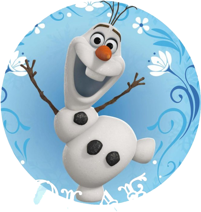 Happy Olaf Frozen Character PNG image