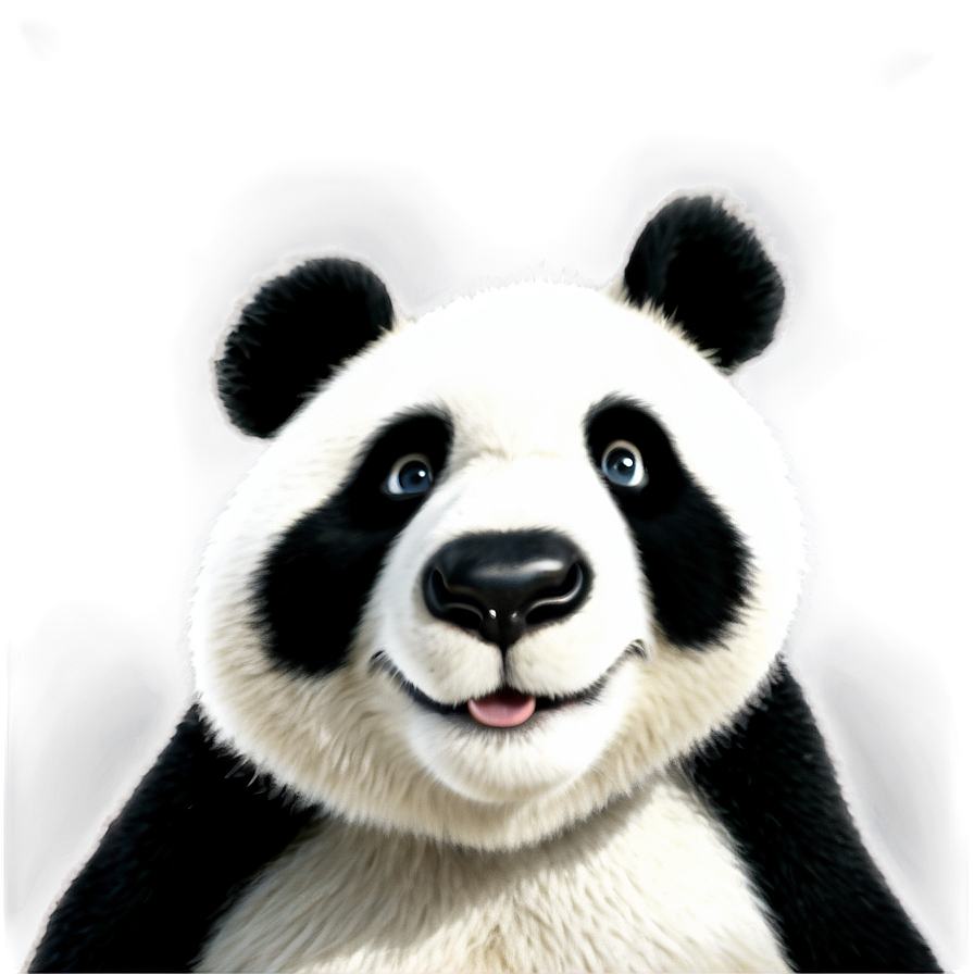 Happy Panda Face Png 8 PNG image
