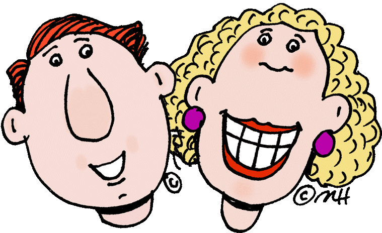 Happy Parent Cartoon Faces PNG image