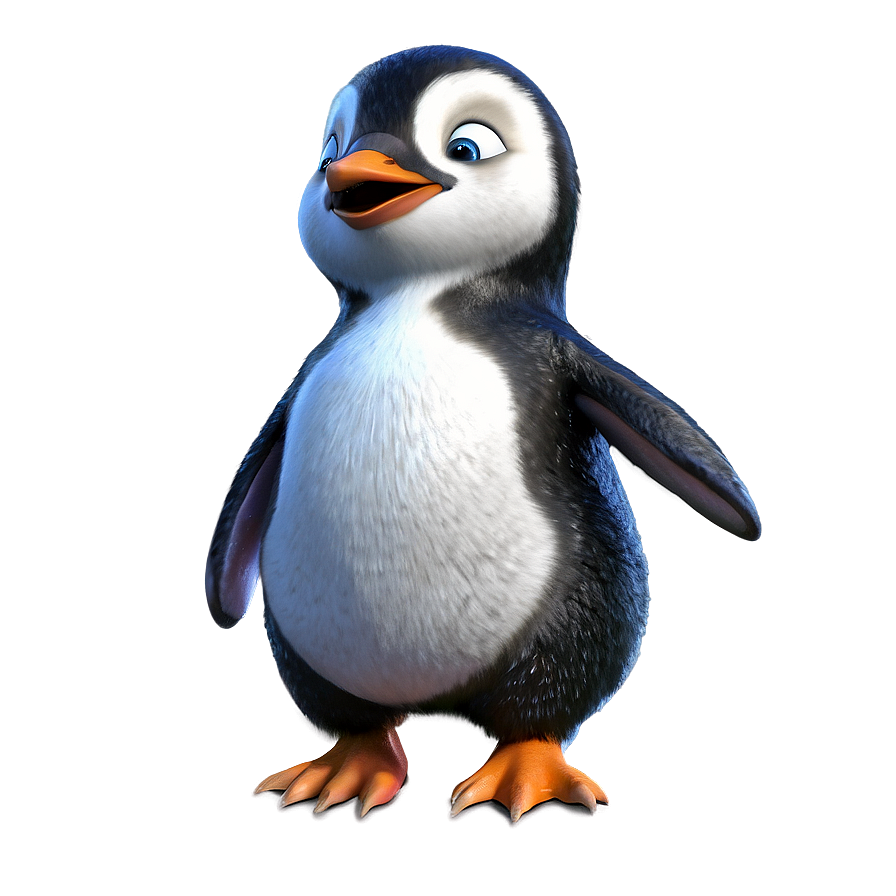 Happy Penguin Png 05062024 PNG image