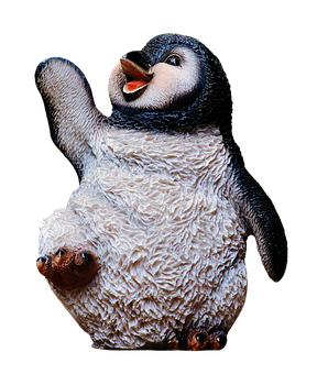 Happy Penguin Portrait PNG image