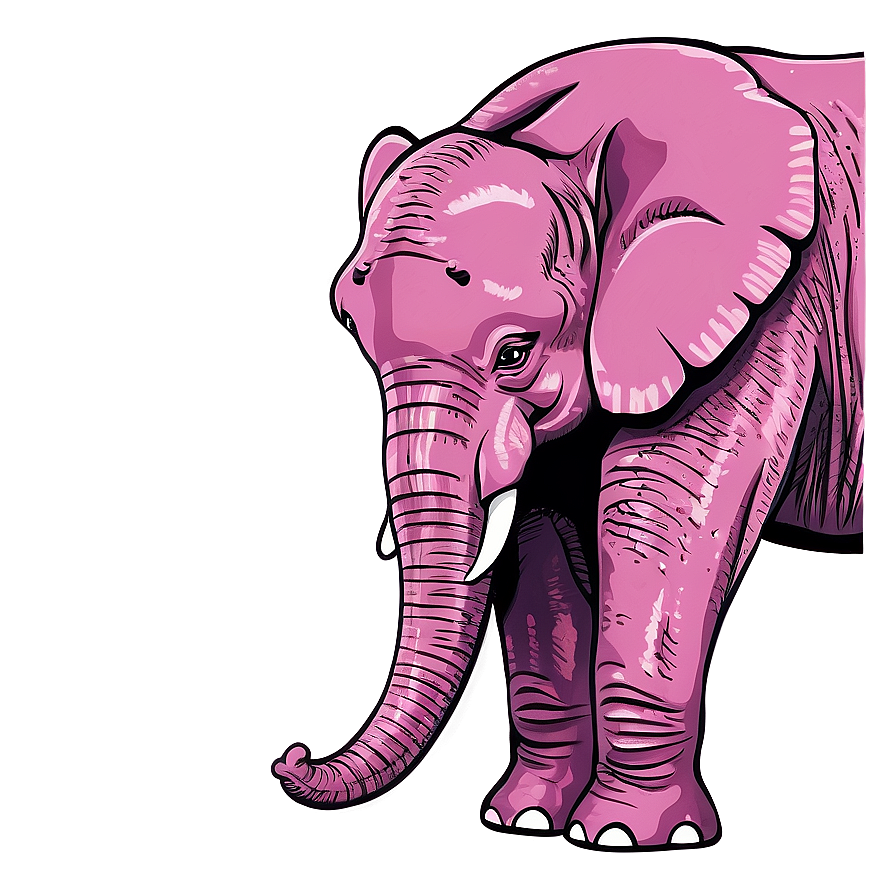 Happy Pink Elephant Png Yps PNG image