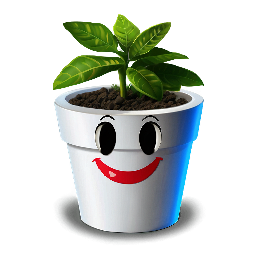 Happy Plant Cartoon Png 84 PNG image