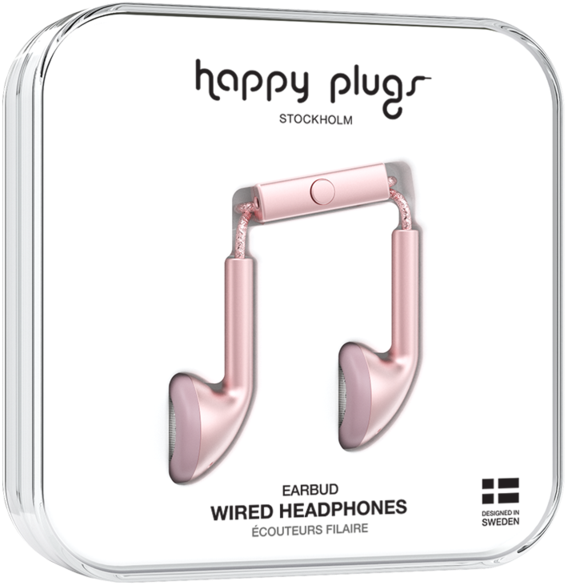 Happy Plugs Earbuds Packaging PNG image