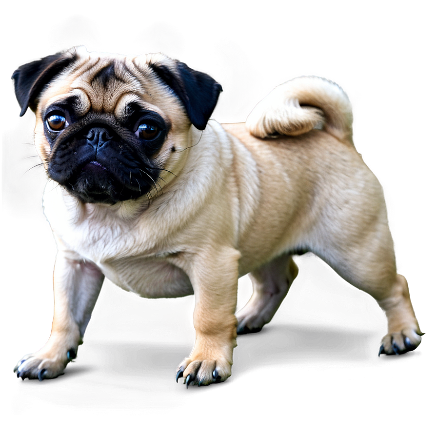 Happy Pug Dog Png Brk34 PNG image