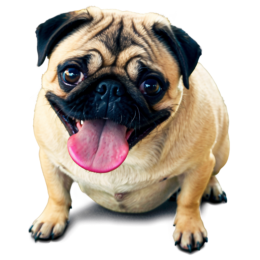 Happy Pug Dog Png Oty PNG image