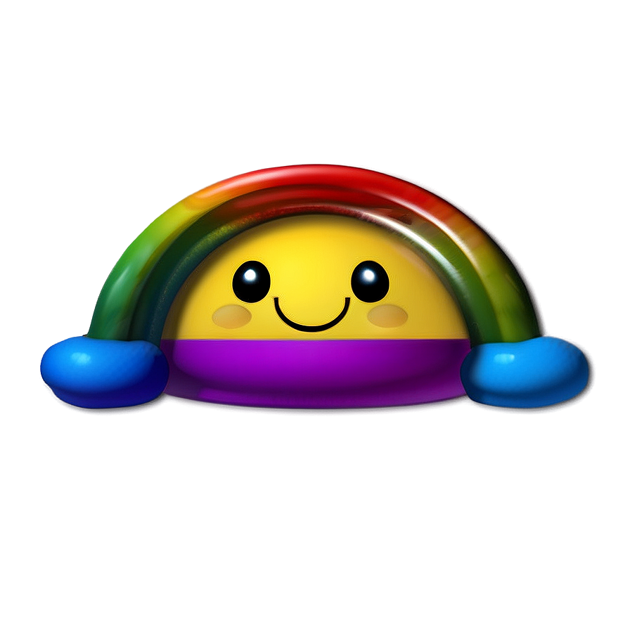 Happy Rainbow Emoji Png Lad PNG image