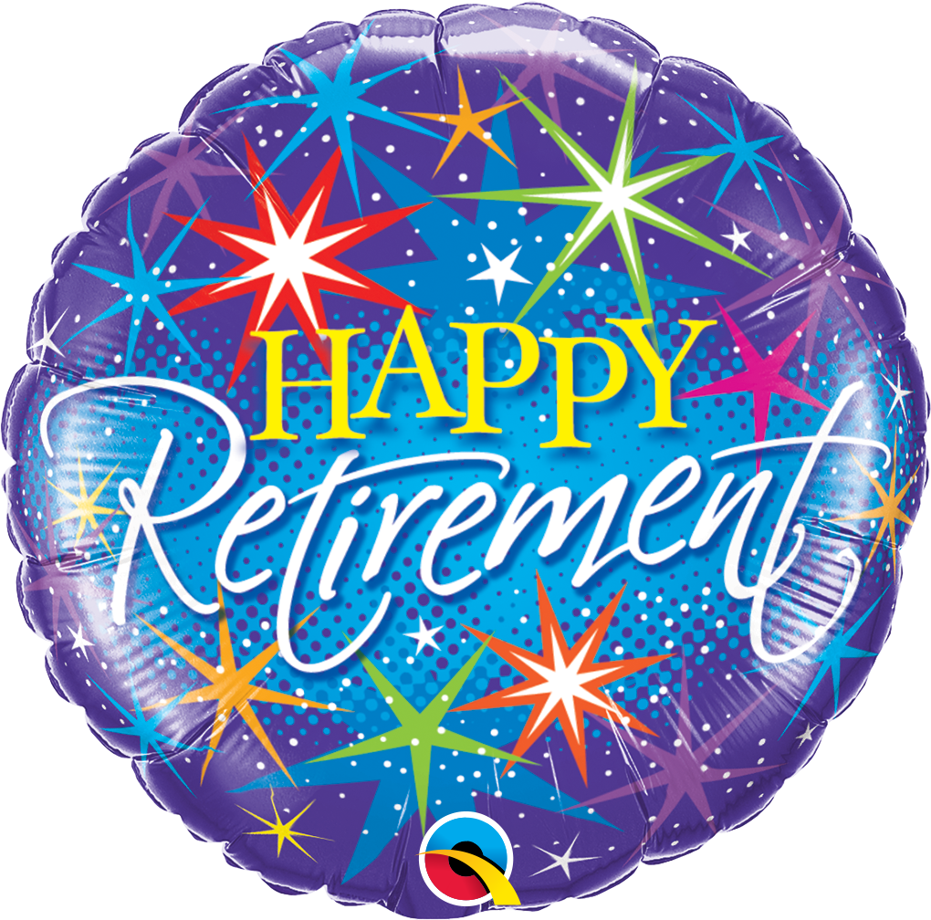 Happy Retirement Celebration Balloon PNG image