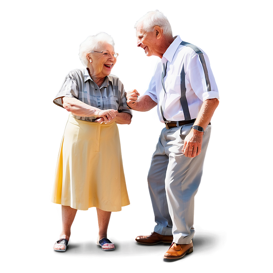 Happy Seniors Dancing Png 3 PNG image